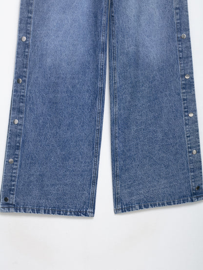 Jean Ayode taille haute à jambes droites - Description complète :