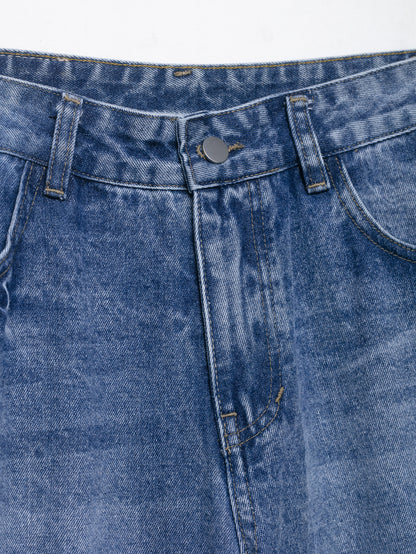Jean Ayode taille haute à jambes droites - Description complète :
