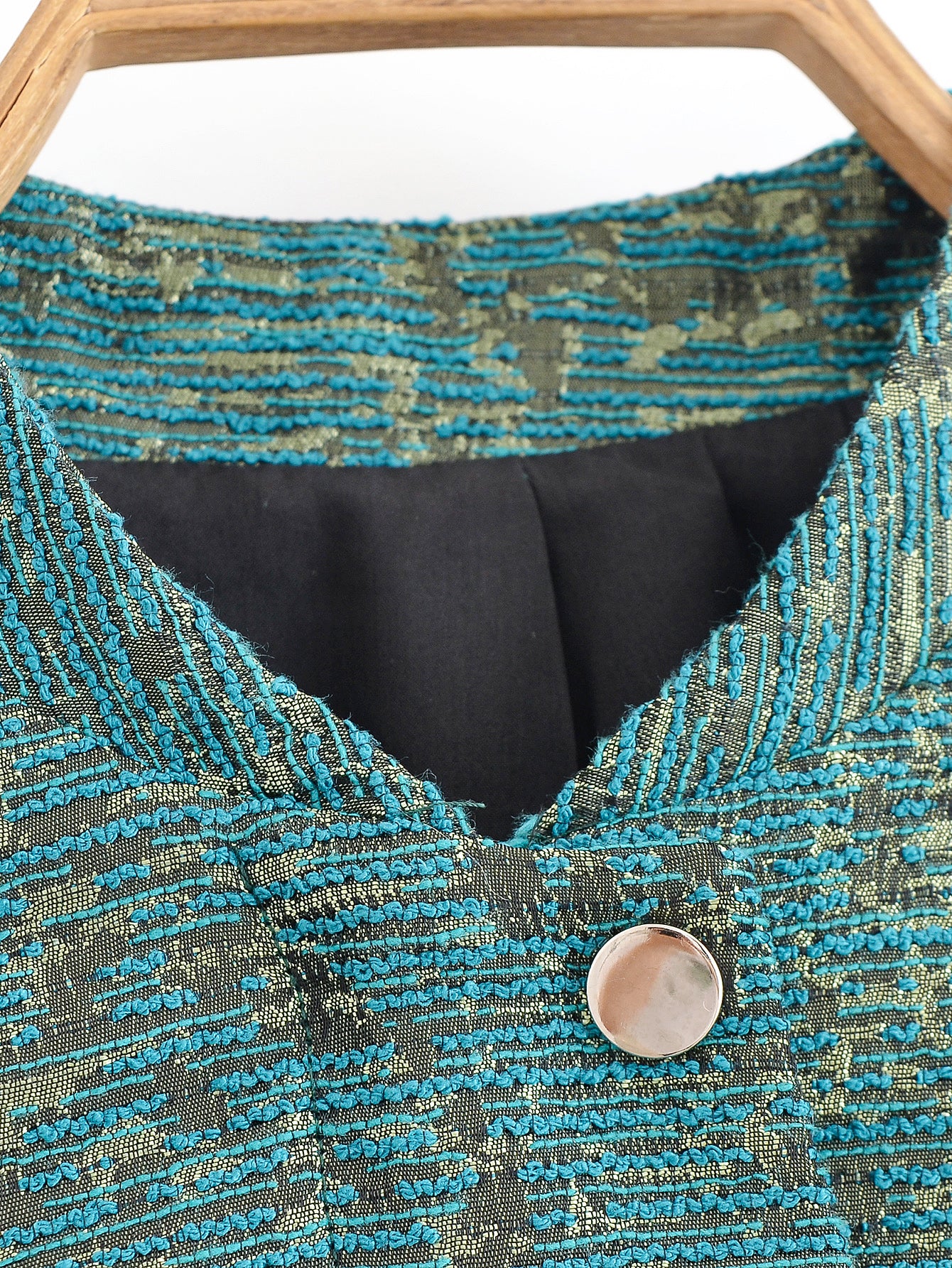 Azika Retro Jacquard Short Jacket