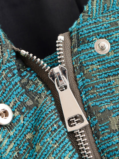 Azika Retro Jacquard Short Jacket