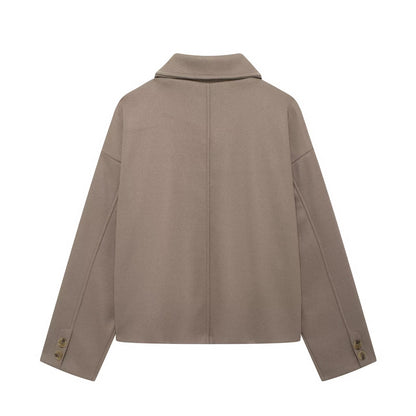 Ayoka Short Lapel Wool Jacket