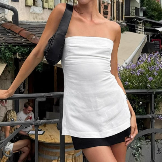 Zawadi Linen Split Vest