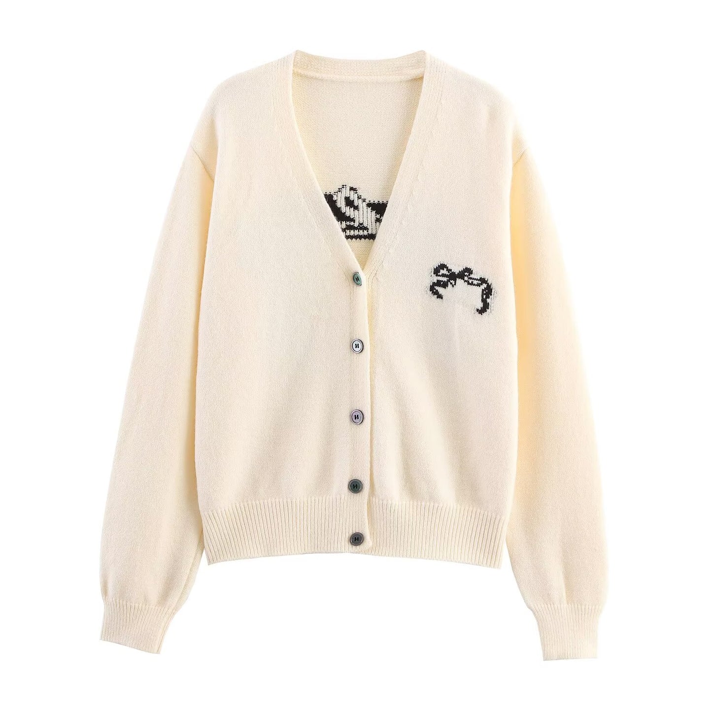 Pull à nœud en jacquard ruban Nadira