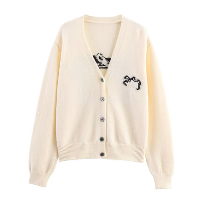 Pull à nœud en jacquard ruban Nadira