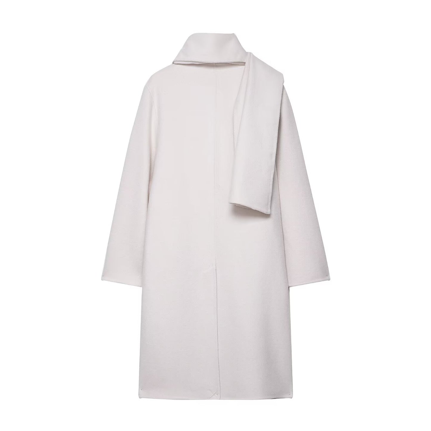 Manteau en laine à écharpe Lerato