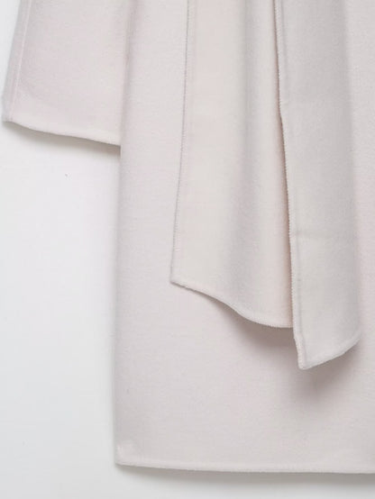 Manteau en laine à écharpe Lerato