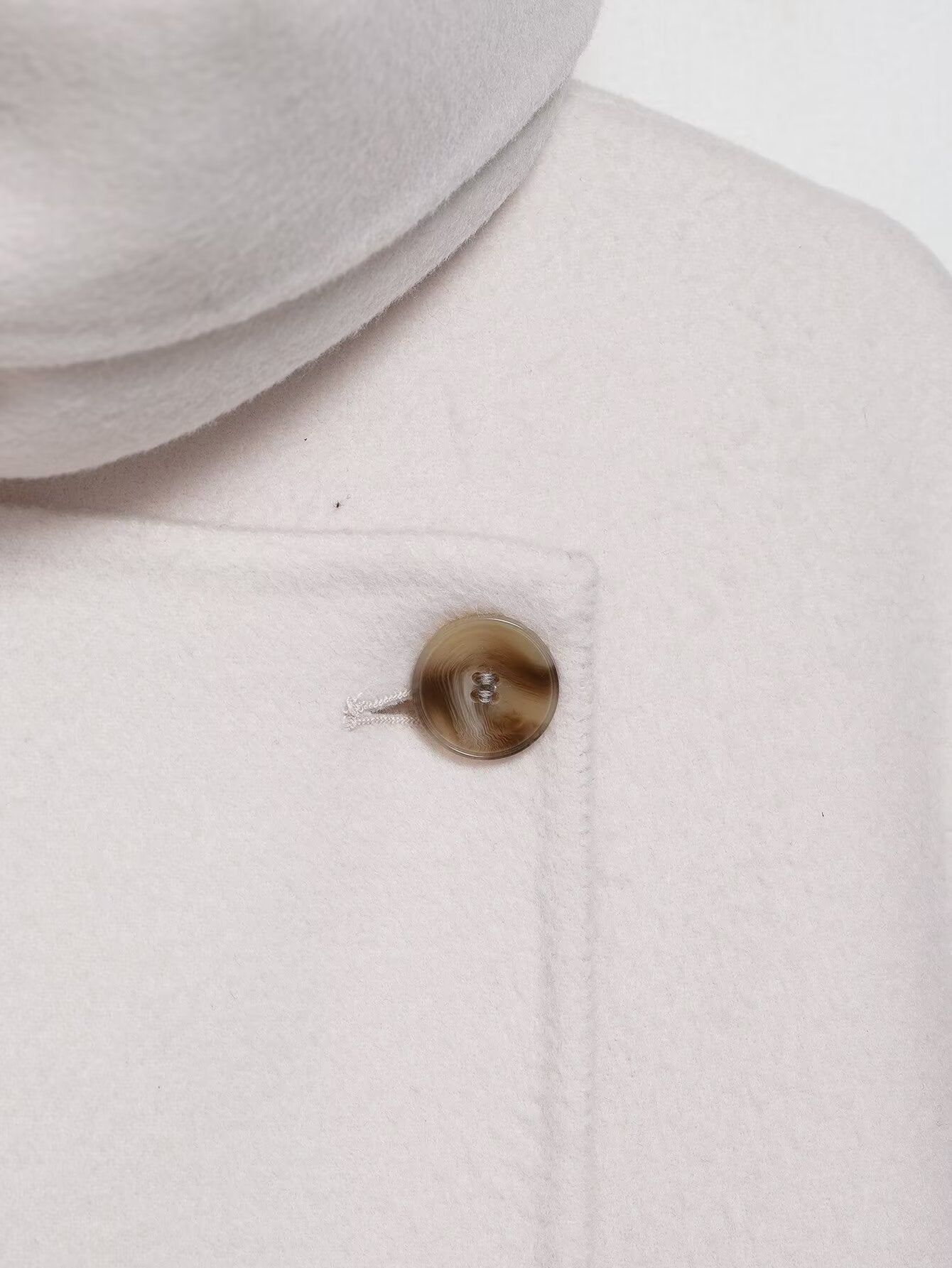 Manteau en laine à écharpe Lerato