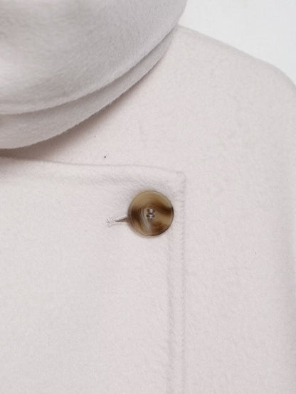 Manteau en laine à écharpe Lerato