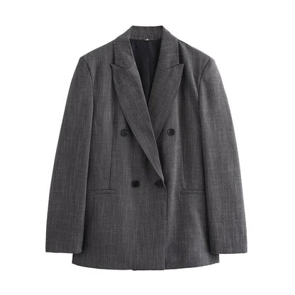 Zinara Double-Breasted Belted Blazer