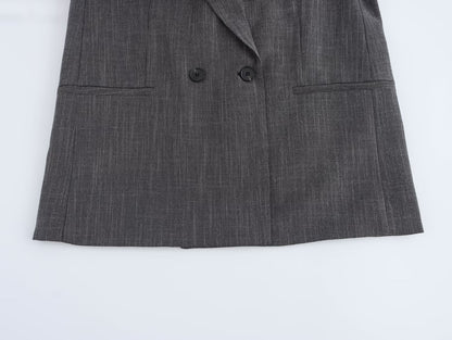 Zinara Double-Breasted Belted Blazer