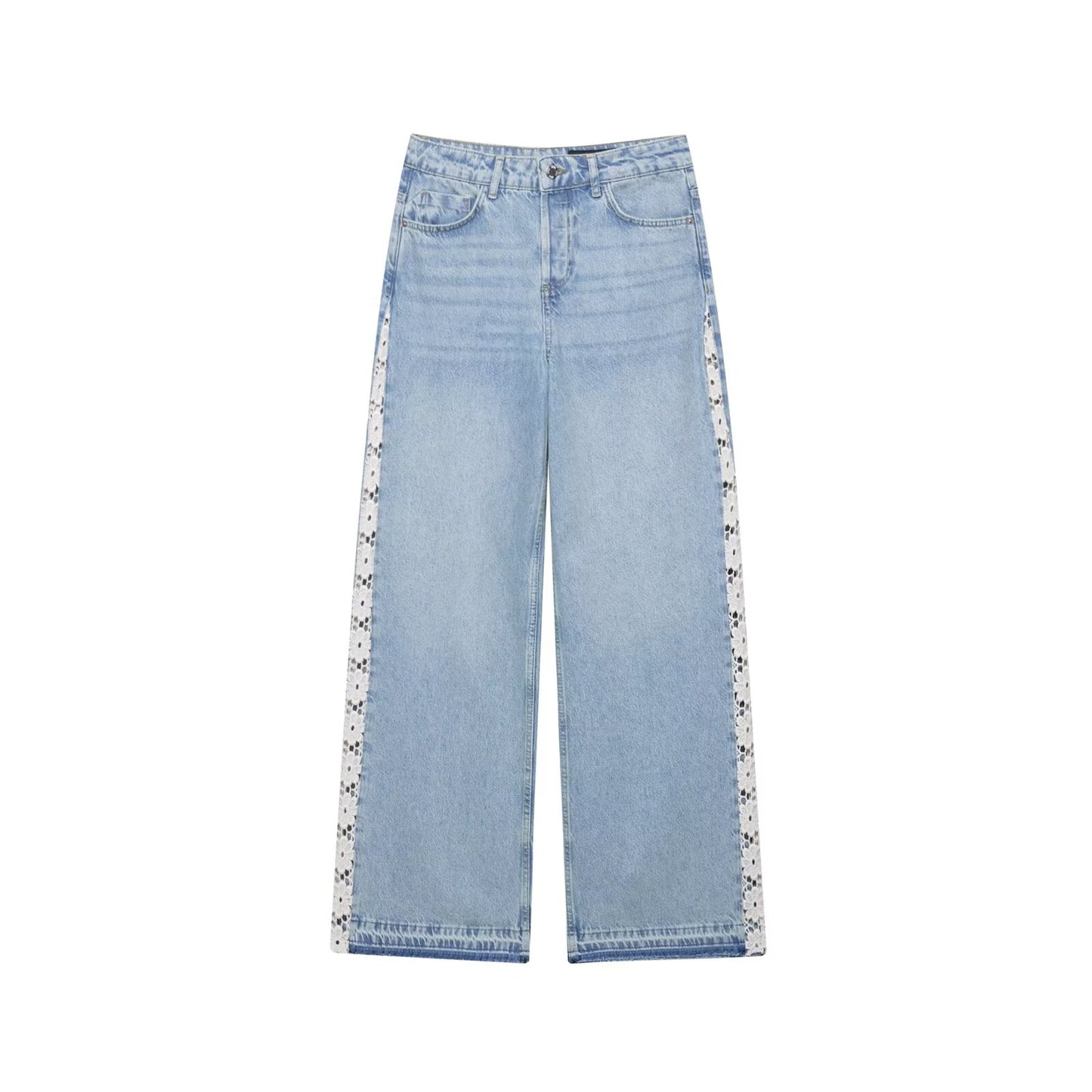 Amahle Crochet Wide-Leg Jeans