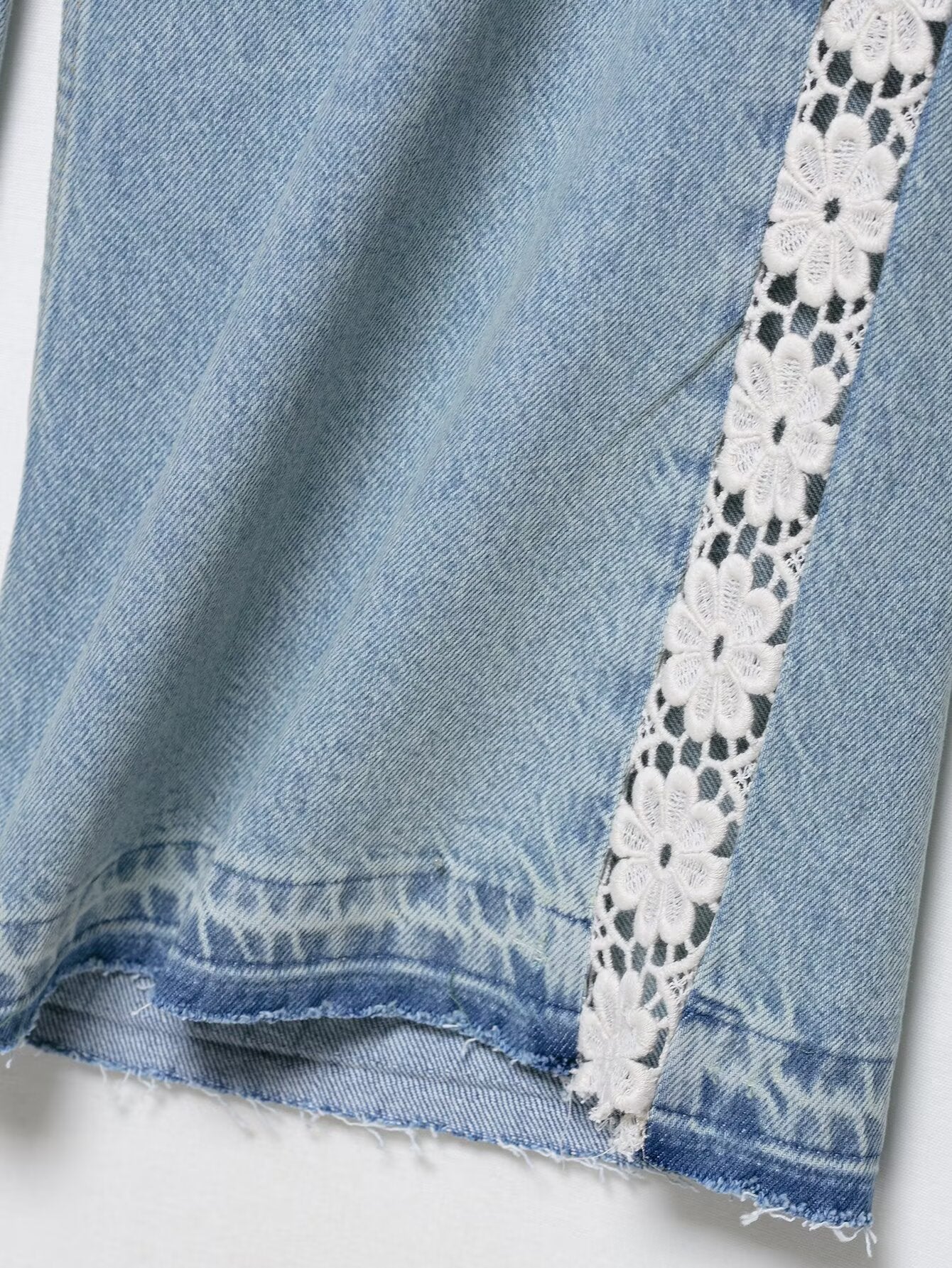 Amahle Crochet Wide-Leg Jeans