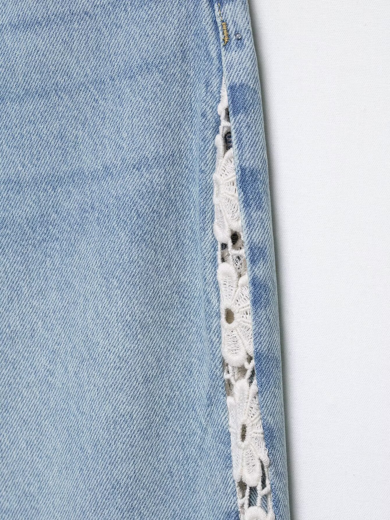 Amahle Crochet Wide-Leg Jeans