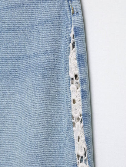 Amahle Crochet Wide-Leg Jeans