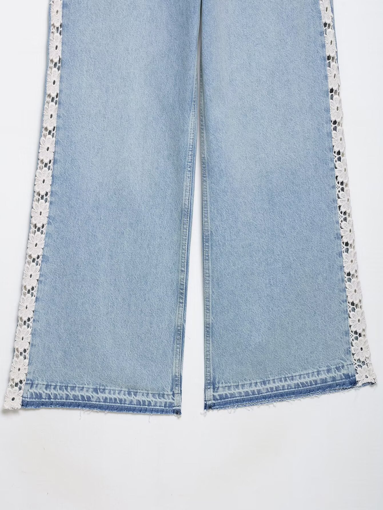 Amahle Crochet Wide-Leg Jeans