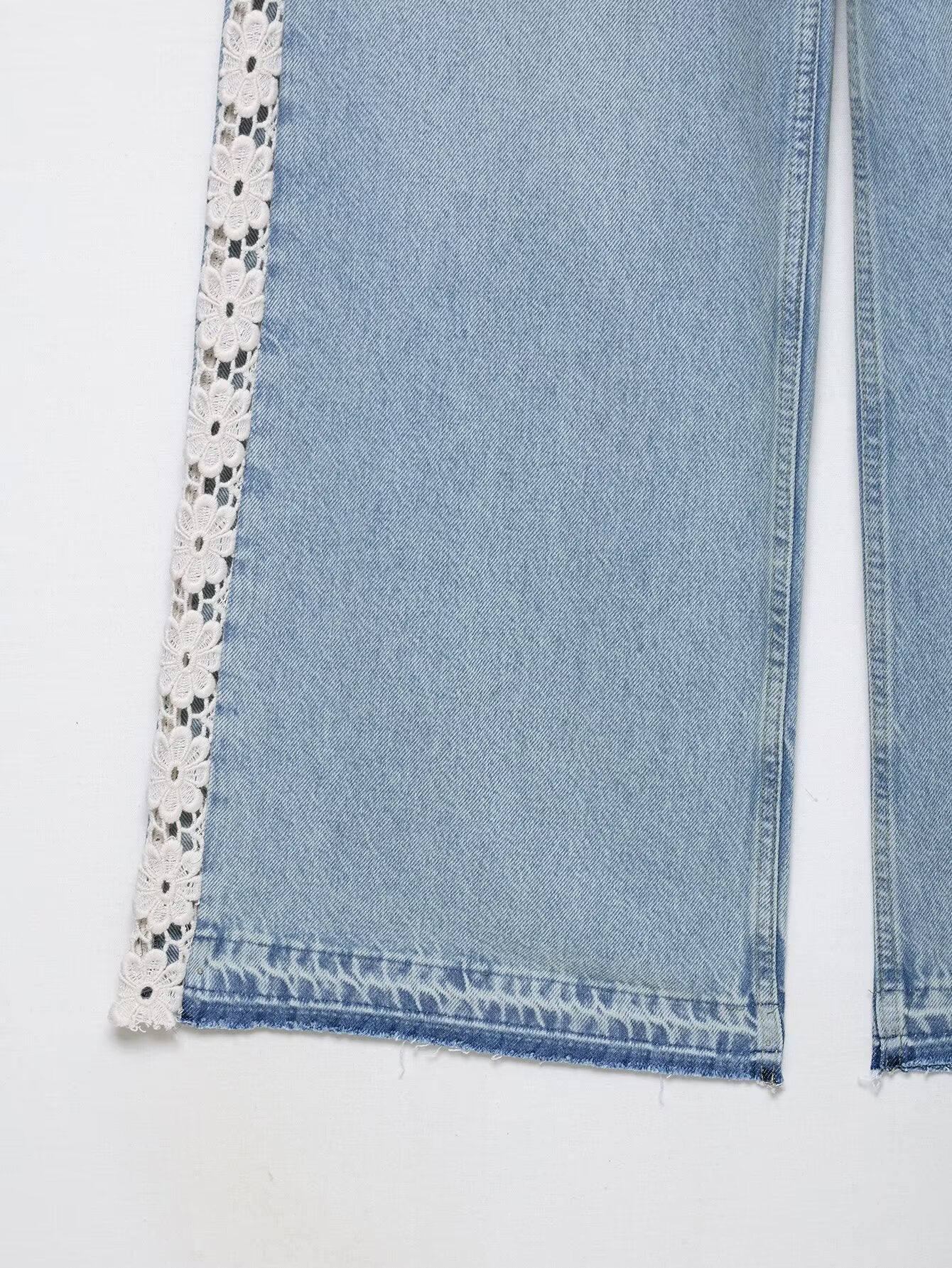 Amahle Crochet Wide-Leg Jeans