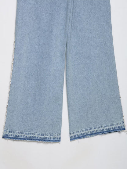 Amahle Crochet Wide-Leg Jeans