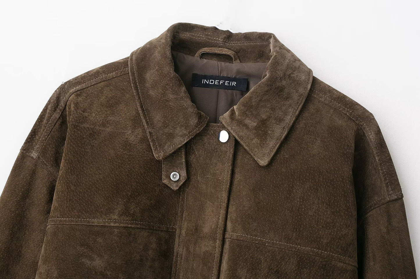 Bomber en cuir souple rétro Oba