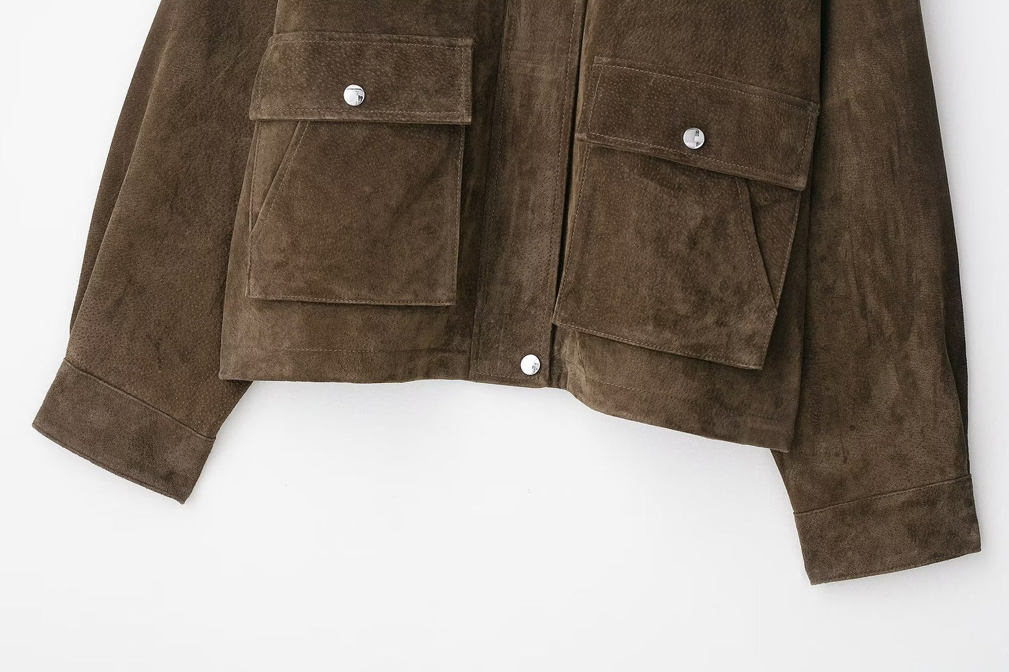 Bomber en cuir souple rétro Oba