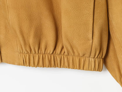 Zahira All-Match Leather Bomber Jacket