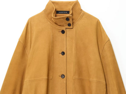 Zahira All-Match Leather Bomber Jacket