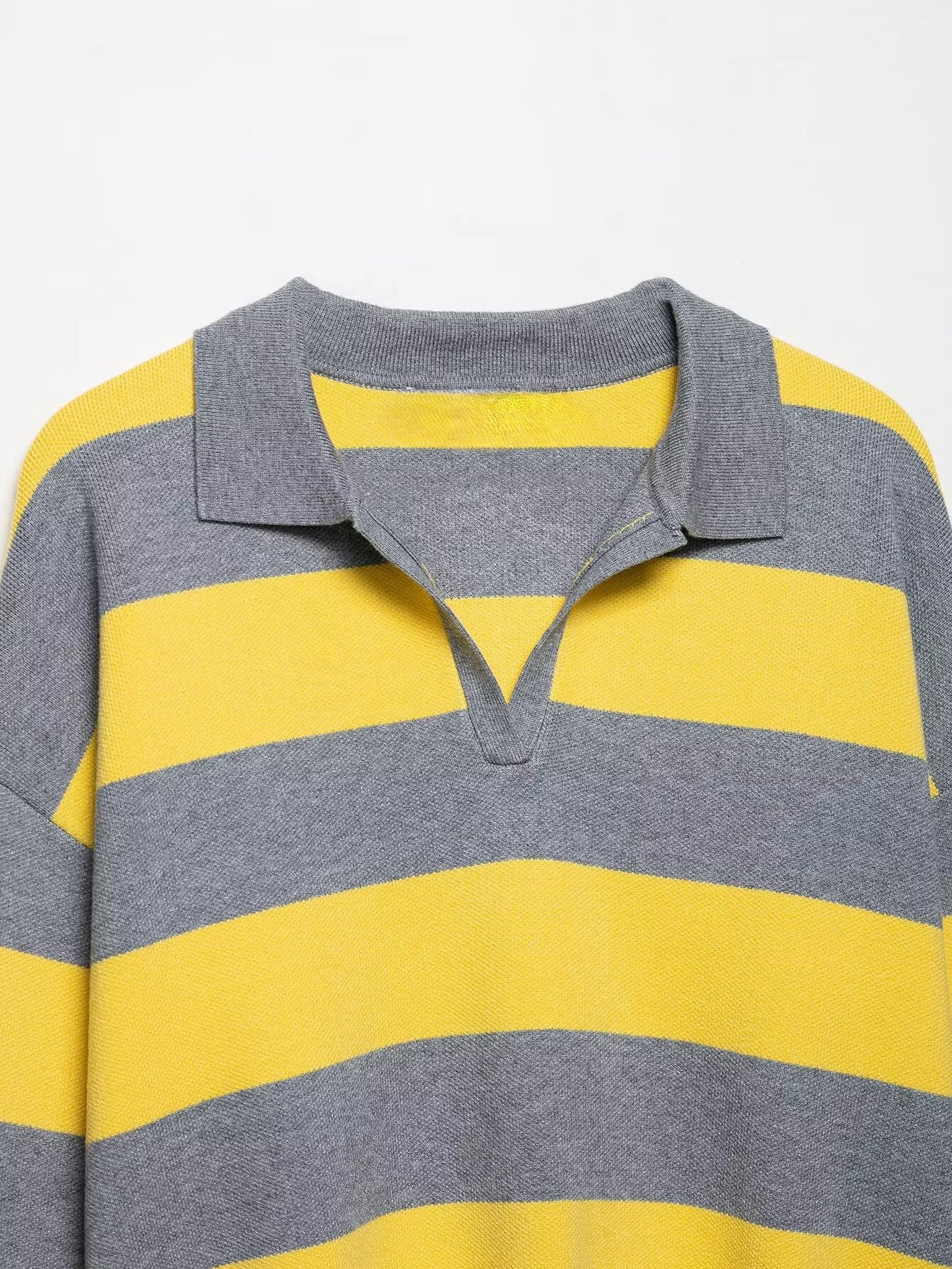 Liora Striped Polo Sweater