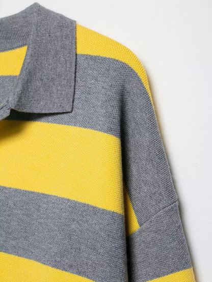 Liora Striped Polo Sweater