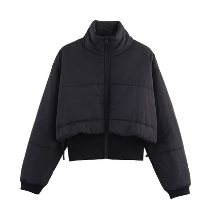 Manteau en coton Winter Grace à col montant