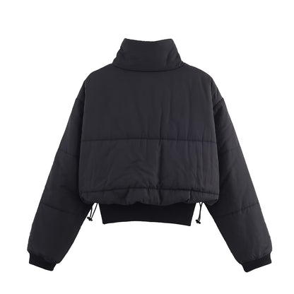 Manteau en coton Winter Grace à col montant