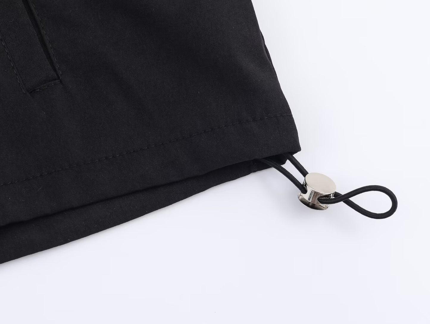 Autumn Elegance Stand Collar Puff Sleeve Jacket