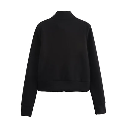 Makena Embroidered Preppy Long Coat