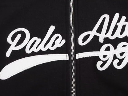 Makena Embroidered Preppy Long Coat