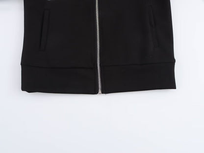 Makena Embroidered Preppy Long Coat