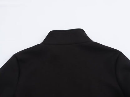 Makena Embroidered Preppy Long Coat