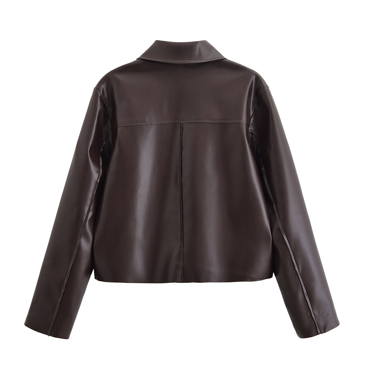 Zamira Faux Leather Short Jacket