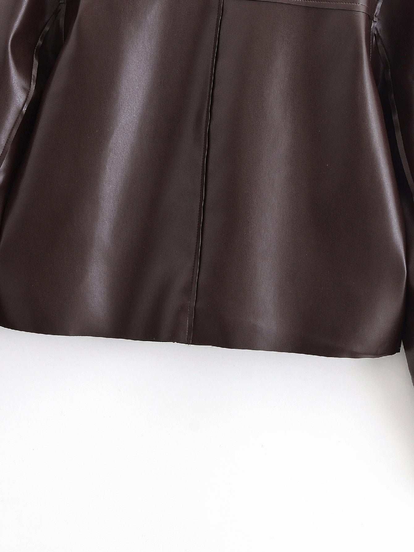 Zamira Faux Leather Short Jacket
