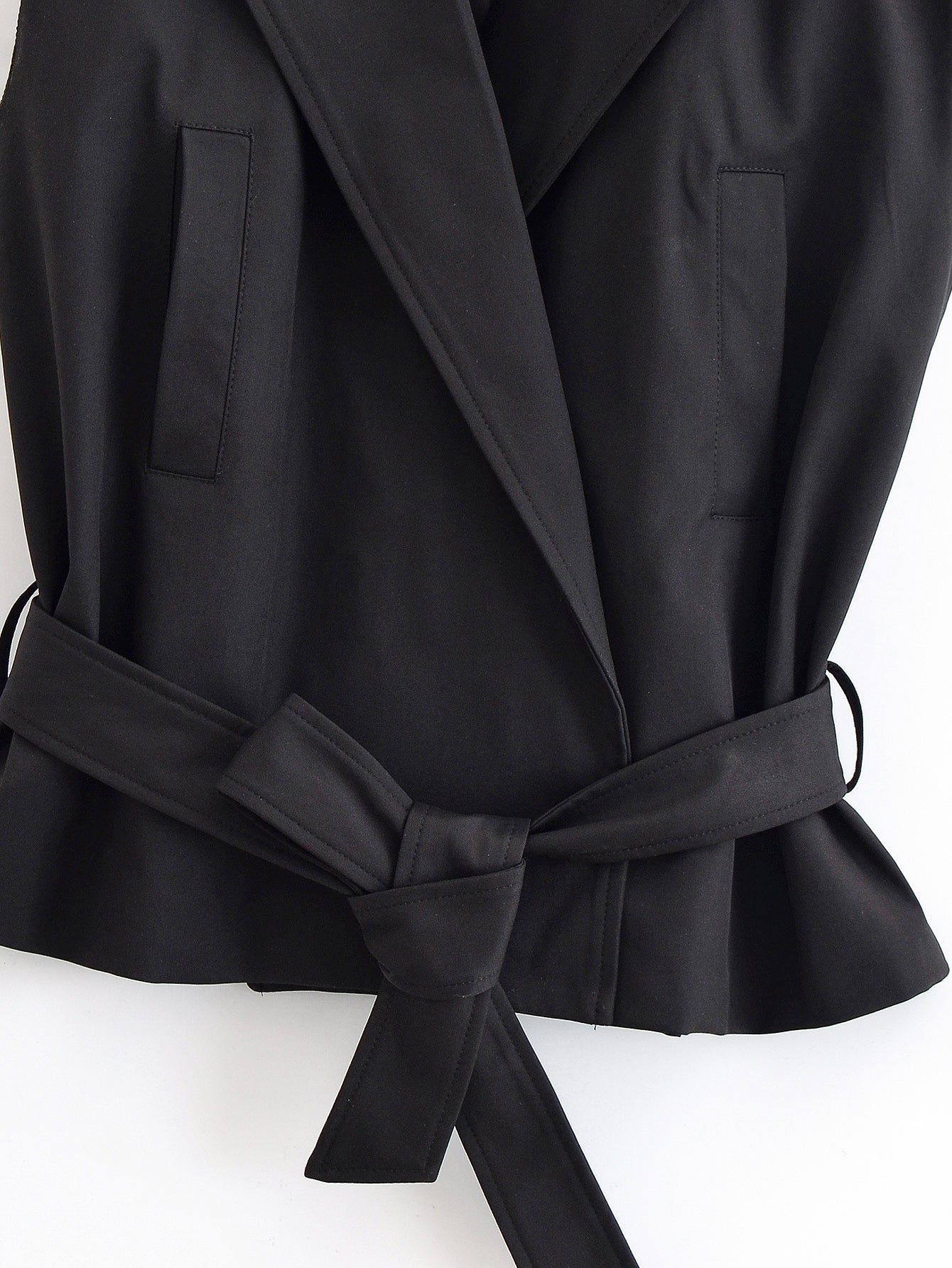 Gilet à ceinture et col de costume Sade