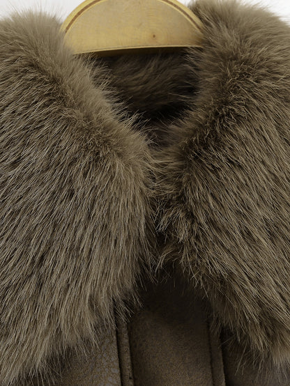 Velmira Fur Collar Detachable Jacket