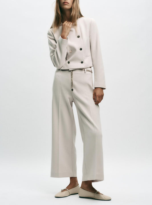 Zinara Double-Breasted Two-Piece Set