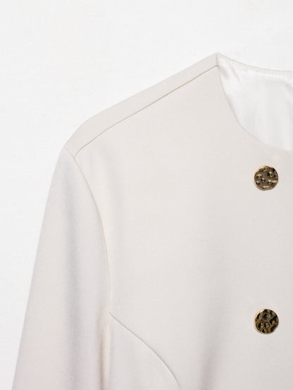 Zinara Double-Breasted Two-Piece Set
