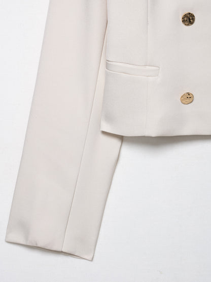 Zinara Double-Breasted Two-Piece Set