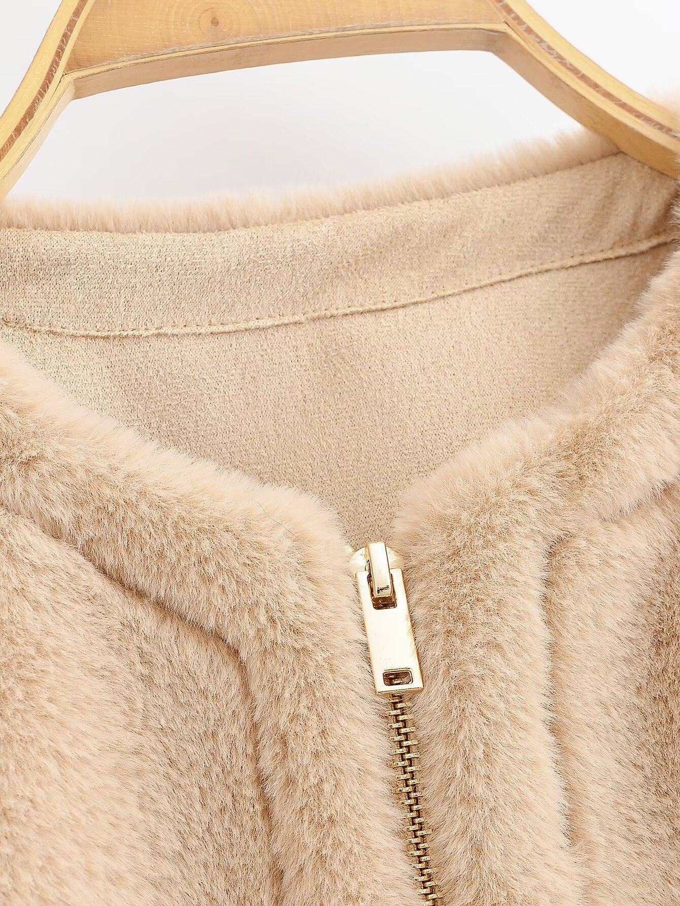 Women Clothing Furry Sleeveless Coat