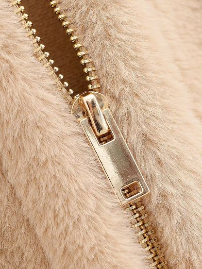 Women Clothing Furry Sleeveless Coat