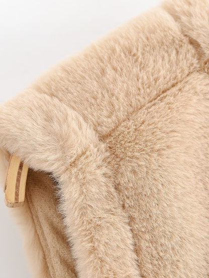 Women Clothing Furry Sleeveless Coat