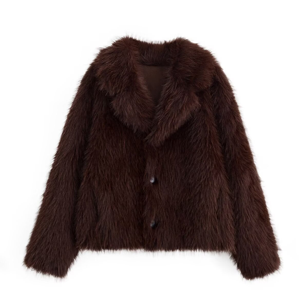 Women Clothing Furry Reversible Coat