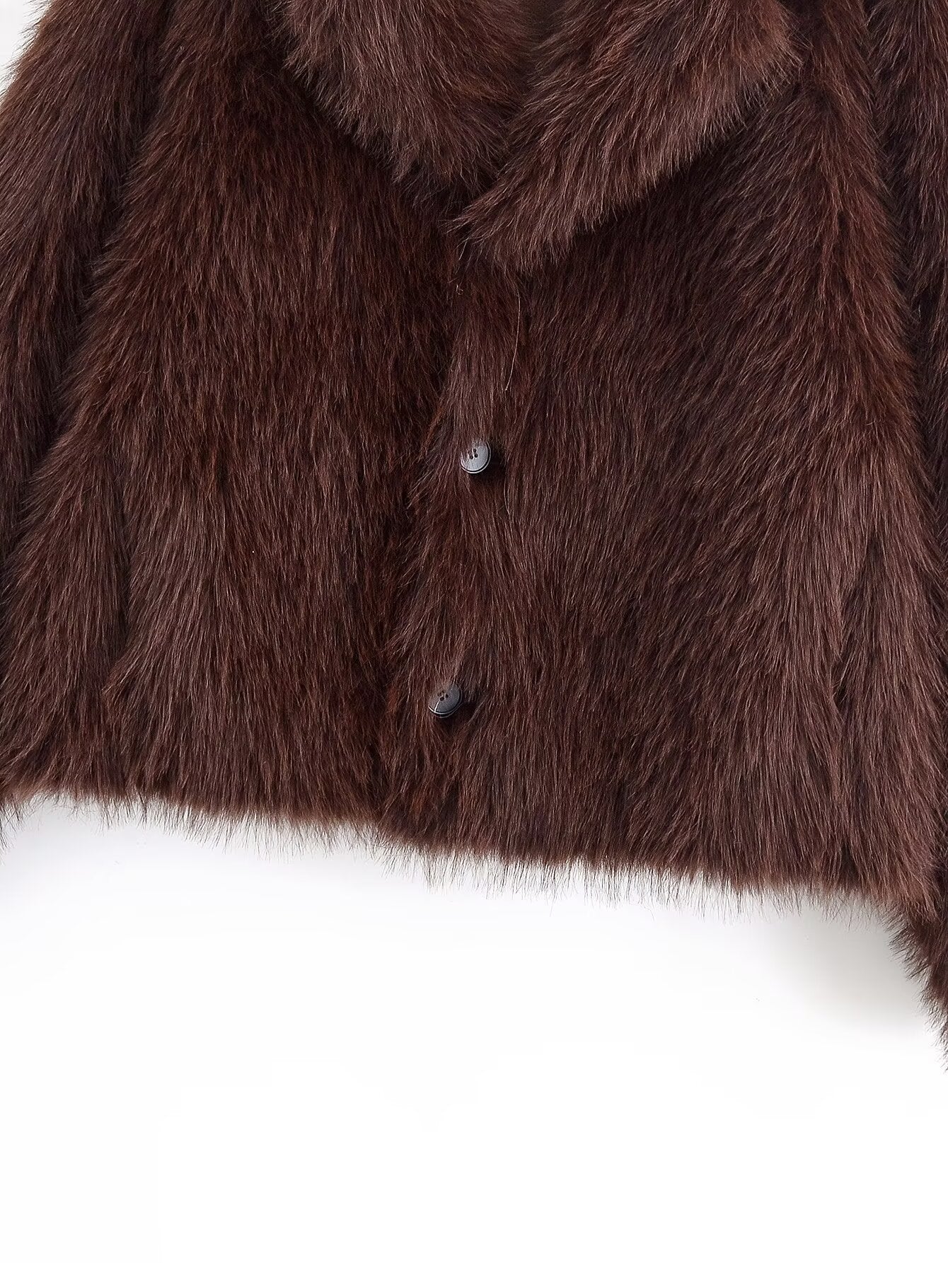Women Clothing Furry Reversible Coat