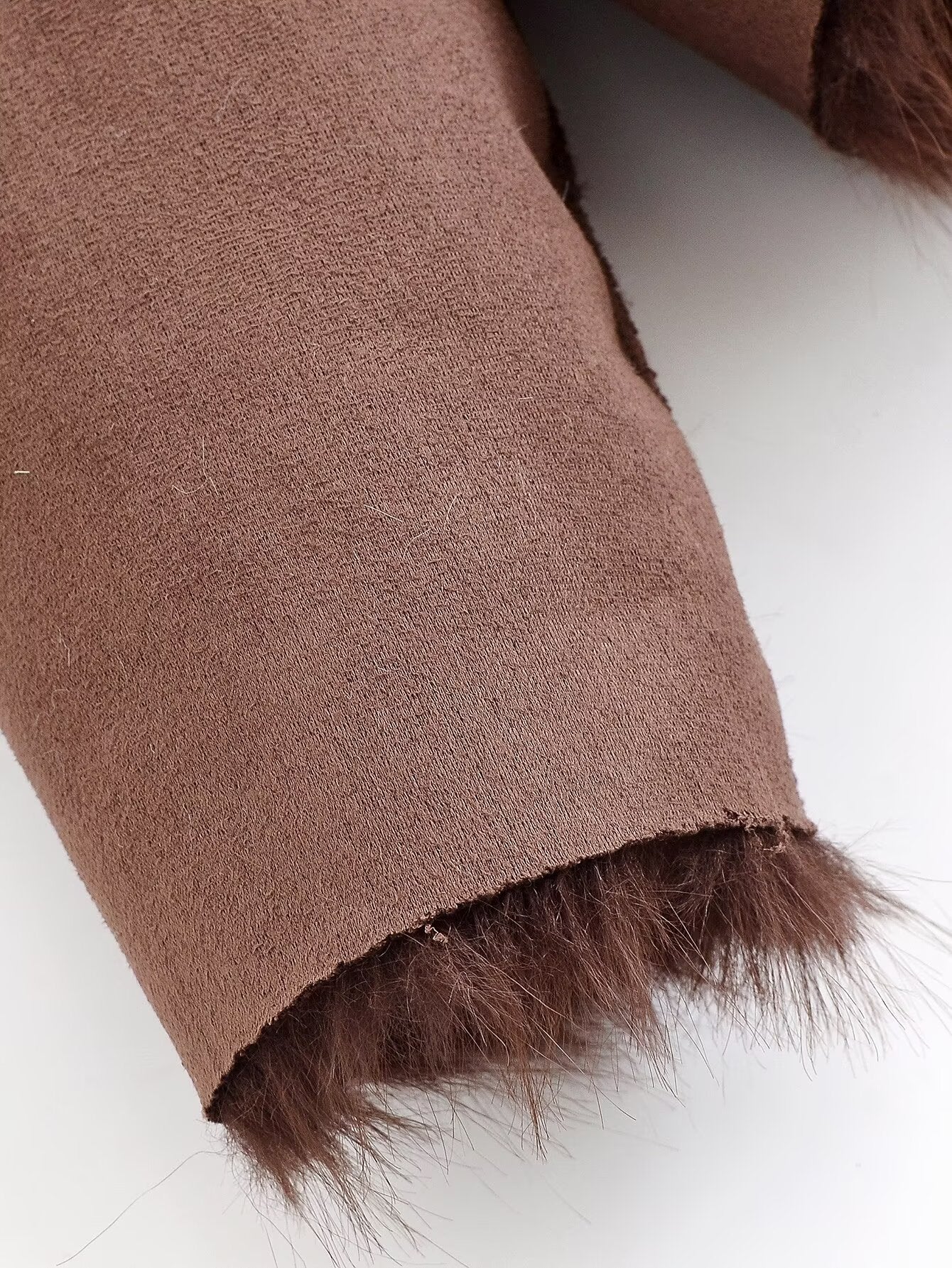 Women Clothing Furry Reversible Coat