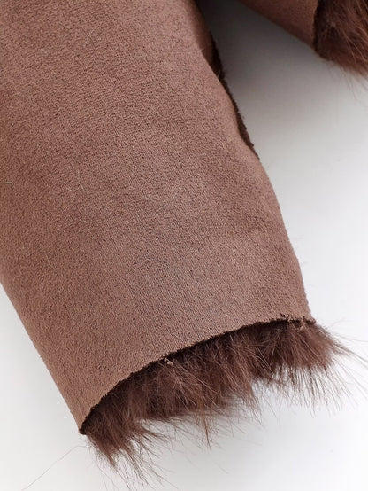 Women Clothing Furry Reversible Coat