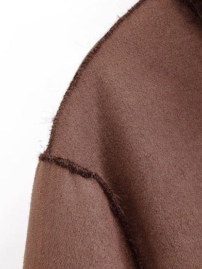 Women Clothing Furry Reversible Coat