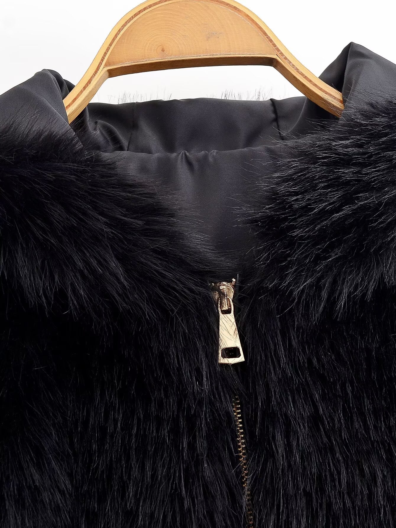 Manteau à capuche en fourrure Aurielle